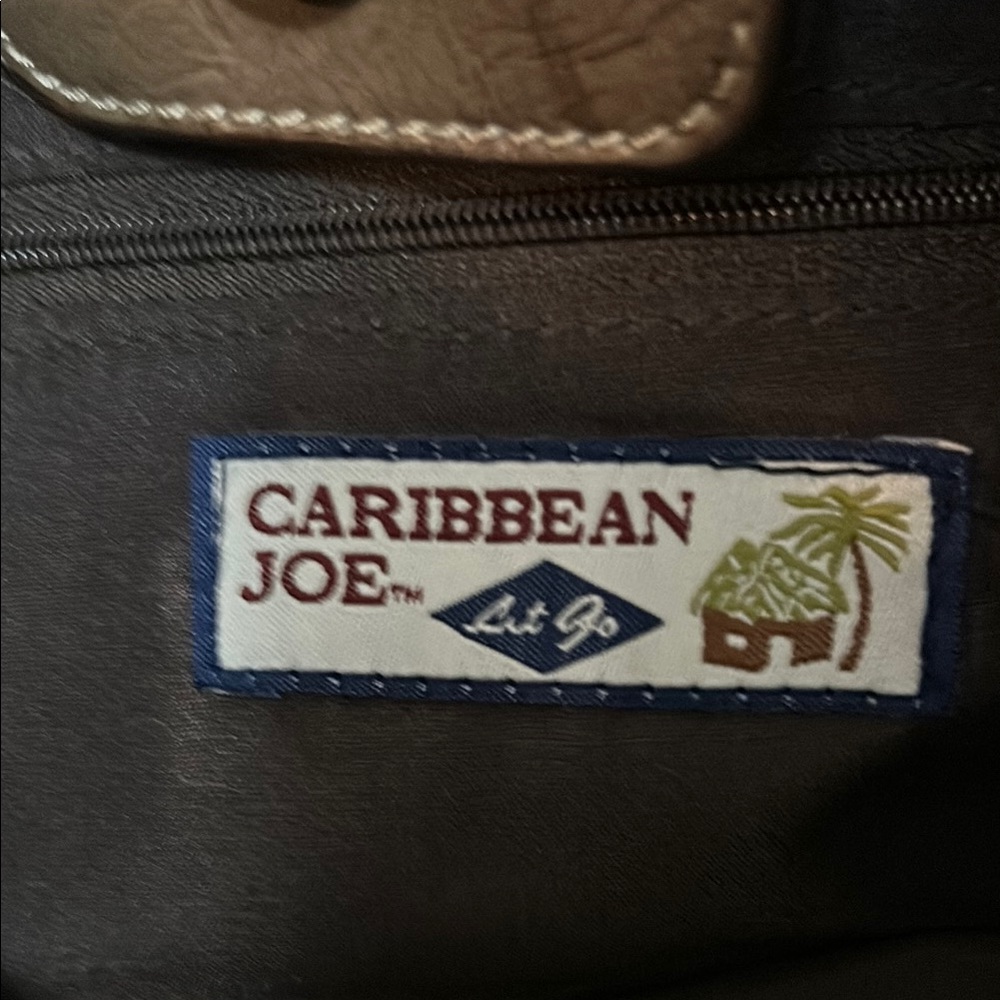 Caribbean Joe Striped Tote Bag EUC - Picture 2 of 12